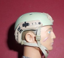 1/6th scale Modern FAST helmet - sand.  For 12" action figures