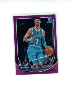 2025-26 Bowman Chrome LaMelo Ball #BCV-86 Fuchsia MOJO Refractor 108/299