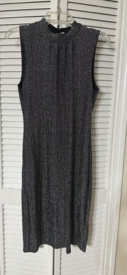 Onyx Nite Whimsigoth Shimmer Gown Sz 10 Black Silver Glitter Fairy Grunge