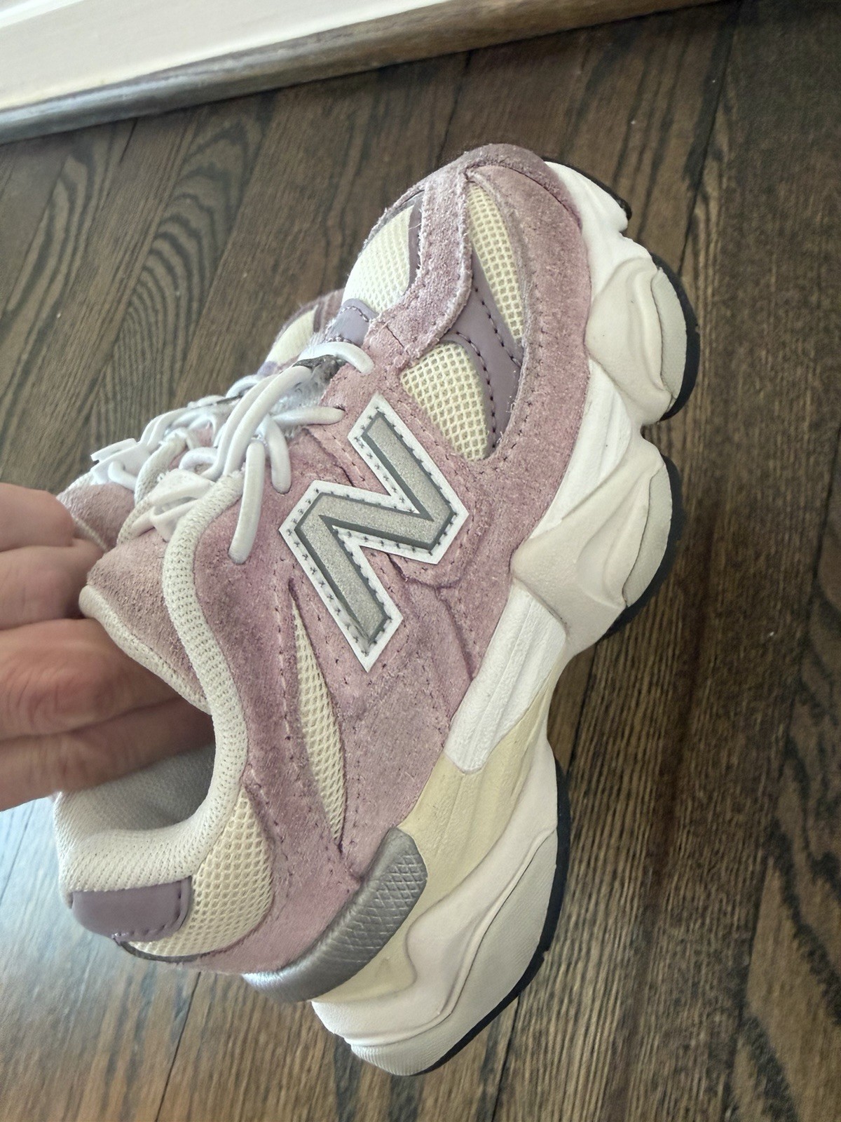 New Balance 9060 Little Girls Pink/purple Sz 9c Bungee Laces thumbnail 7