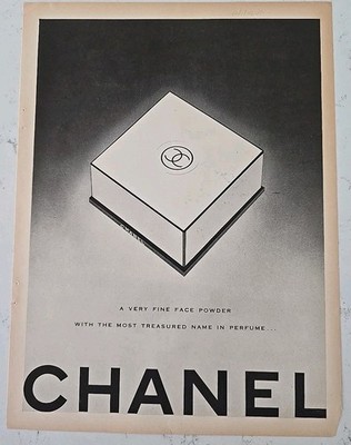 1946 Box Of Chanel Find face powder vintage Fragrance ad