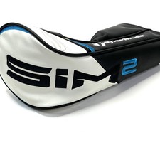 Taylormade SIM 2 Driver Head Cover 1 Wood Launcher Cover Black White Clean Cover