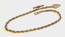 Old Vintage Antique Arrowhead Pocket Watch Chain Fob T-Bar