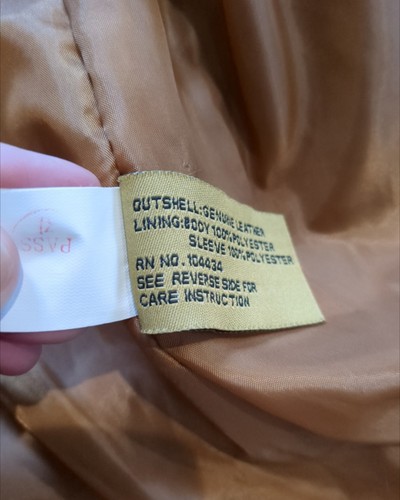 Vintage Boston Harbour Brown Suede Leather Bomber Jacket Full Zip Men’s Large - Picture 9 of 11