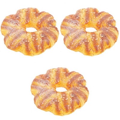 3pcs künstliches Brot gefälschte Simulation Brotmodell Fotografie