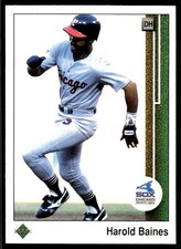 Harold Baines 1989 Upper Deck #211 White Sox MLB READ FREE SHIPPING AutographDen