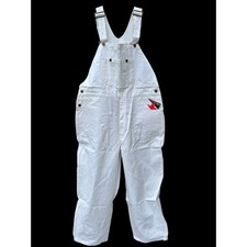 Vintage Sears Roebucks White Painter's Bib Overalls New with Tag Size 40 x 30.