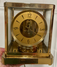 1952 Engraved Gold Mastercrafters Atmos Clock Otto Krueger The Pessenden Rare