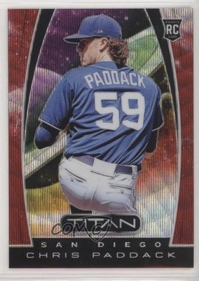2019 Panini Chronicles Titan Ruby Wave Prizm /199 Chris Paddack #7 Rookie RC c7z