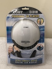 Coby CX-CD109 Portable CD Player with Headphones NEW IN PACKAGE Digital Display
