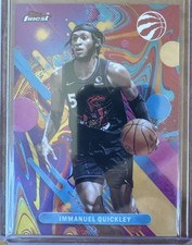 2025-26 Topps Finest - Immanuel Quickley #32 Common Oil Spill Raptors