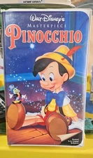 PINOCCHIO Disney Masterpiece VHS Clamshell Case - Very Good Condition