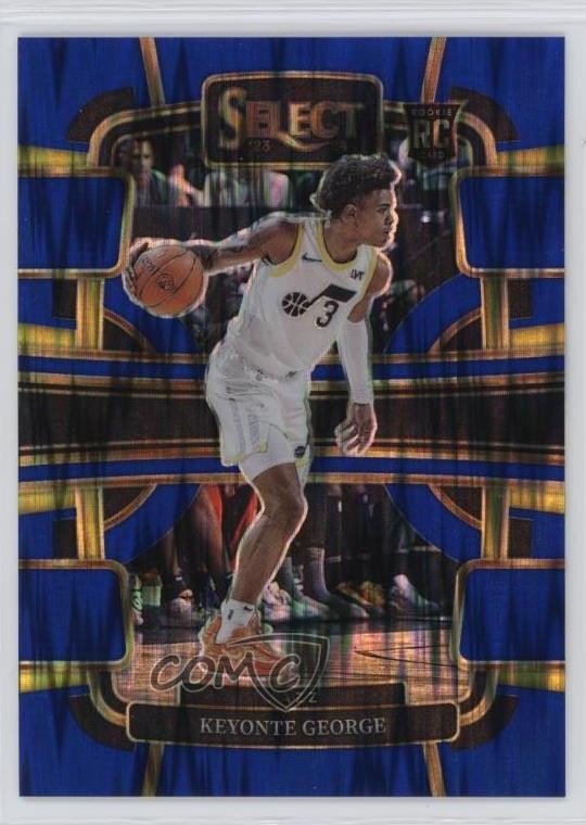 2023-24 Panini Select Concourse Blue Flash Prizm 75/99 Keyonte George #75 09m4