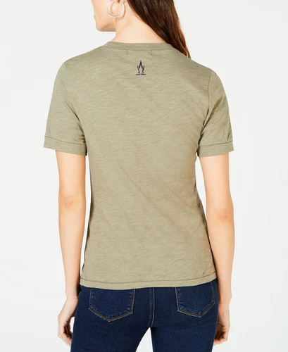 La La Anthony Women's Cotton Graphic T-Shirt Green Size Small - Picture 2 of 4