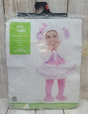 Suit Yourself Little Lamb Costume Infants 12-24 Months White Pink Halloween