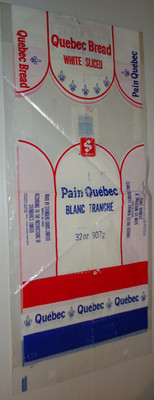 ANCIEN SAC PLASTIQUE POUR LE PAIN DU MAGASIN D'ALIMENTATION STEINBERG 22 X 9''