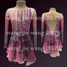 Ice Figure Skating Dress Figure Skating Dress For Competition pink dyeing