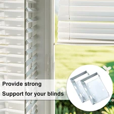 2pcs Mini Metal Window Blind Brackets Box Mounting Bracket for Window Low Pro...
