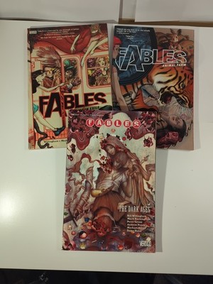 FABLES Vertigo Comics 3 Graphic Novel Trade Paperback Lot 