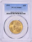 1911 $10 INDIAN EAGLE PCGS MS64 - STUNNING! No Reserve