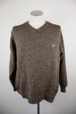 AVIREX HERREN PULLOVER GR L MAN SWEATER CASUAL VINTAGE WOLLE WOOL