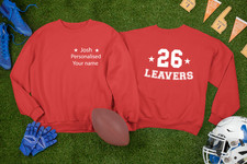 Personalised Custom Your Name Sweatshirt School Leavers 2024 Friends Party Gifts