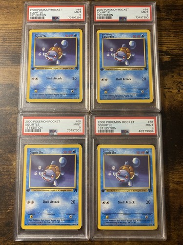 Squirtle (1st Edition) graded PSA 9 for sale on eBay