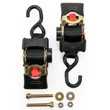 Camco 50030 Retractable Tie Down Bolt On Straps, 2" x 5.5' (2 Straps) (Open Box)