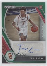 2021-22 Panini Prizm Draft Picks Green Tahj Eaddy #DP-TEA Auto c2a