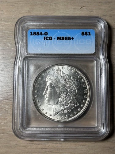 1884 O Morgan Silver Dollar ICG MS 65 Plus