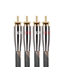 Audiophile Series RCA Cable, 2RCA Male to 2RCA Male Hi-Fi Interconnect Cord, ...
