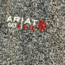 Ariat FR CAT 2 Gray Workwear 2112 Full Zip Work Fleece Jacket SZ 4XL Zip Pockets