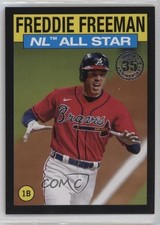 2021 Topps 1986 All-Star Baseball Black 57/299 Freddie Freeman #86AS44 02wb