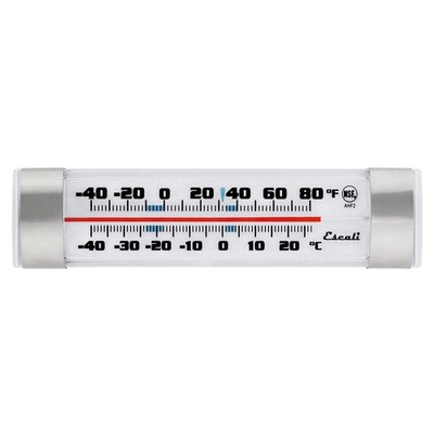 Escali AHF2 Shatter Proof Glass Refrigerator Freezer Thermometer with Suction...