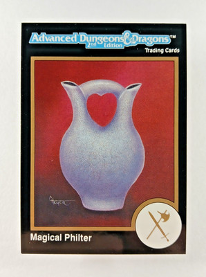 Philter of Overwhelming Love #273 Gold - Dungeons & Dragons card (1992 TSR) D&D
