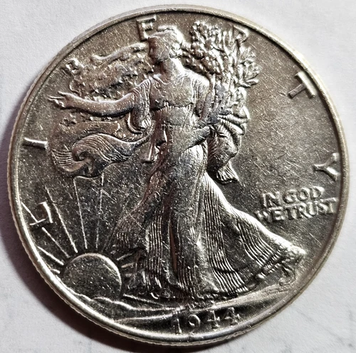 1944 Walking Liberty Half Dollar VF/EF Free Shipping