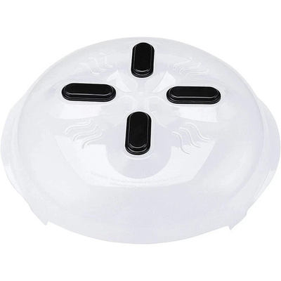 #ad #ad Magnetic Microwave Splatter Cover Lid Steam Vent Food Guard Plate BPA Free Clear $9.99
