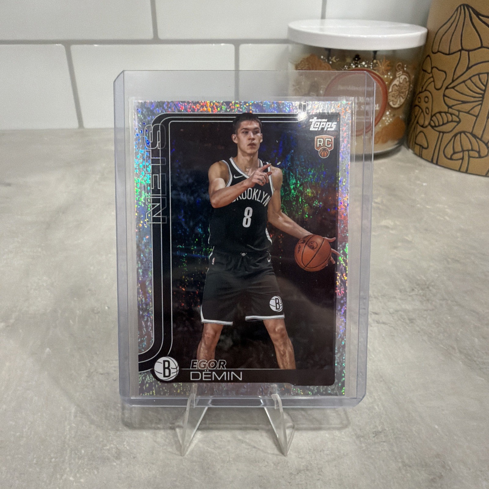 2025 Topps Basketball Sand Glitter Foil Egor Demin RC #208