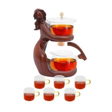 Modern Teapot Set, Semi Automatic Tea Set, Tea Set with 6 Small Cups USA