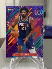 2025-26 Topps Finest Rare Joel Embiid #230 Purple X-Fractor / 75