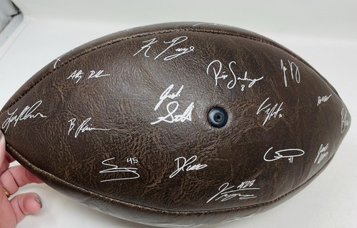 Indianapolis Colts Team Signed Football Player Signed Brown Ball USA - Picture 6 of 6