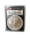 2022 Eagle Landing T-2 American Silver Eagle PCGS MS70 FDOI Emily Damstra Signed
