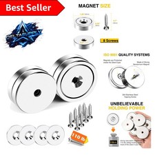 Versatile Heavy Duty Neodymium Cup Magnets 110 lb - Perfect for Home  Office