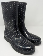 Sloggers Polka Dot Rain Boots Women’s 10 Waterproof Made in USA cottagecore