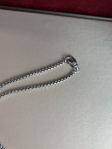 David Yurman 2.7mm Sterling Silver 22" Box Chain Necklace