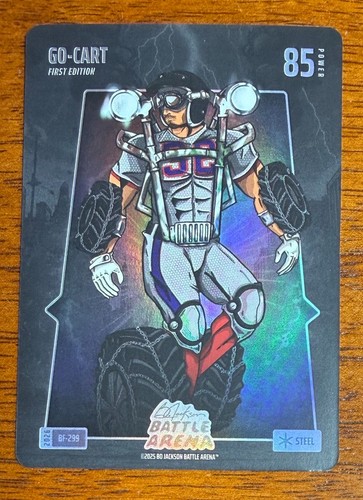 Evan Carter Go-Cart 2026 Bo Jackson Battle Arena 1st Edition BATTLE FOIL BF-299
