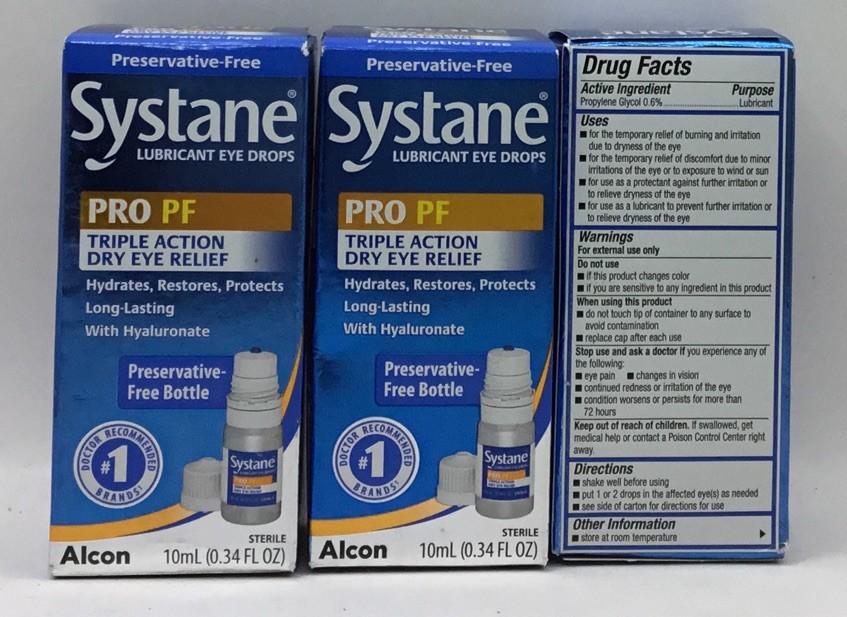 3 Systane Pro PF Dry Eye Preservative Free Lubricant Eye Drops 10x3 mL Exp 5/26
