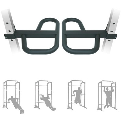 Dip Bar Attachment for 2''x2'' Squat Rack, Heavy Duty Power Rack Attachment wit...