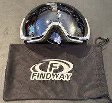 Findway Ski/Snowboard Goggles - White Frames  Silver Lens