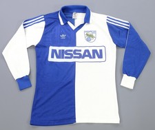 Rare Vintage Grasshopper Club Zurich Soccer Nissan Long Sleeve Jersey 80s 90s M